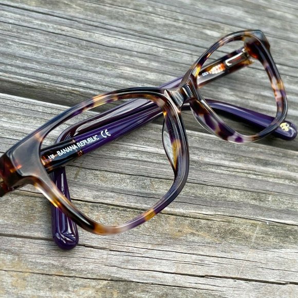 Banana Republic Eyeglasses Frame PurpleTortoise CLARE DEX 51[]15 135 Glasses - Picture 10 of 14